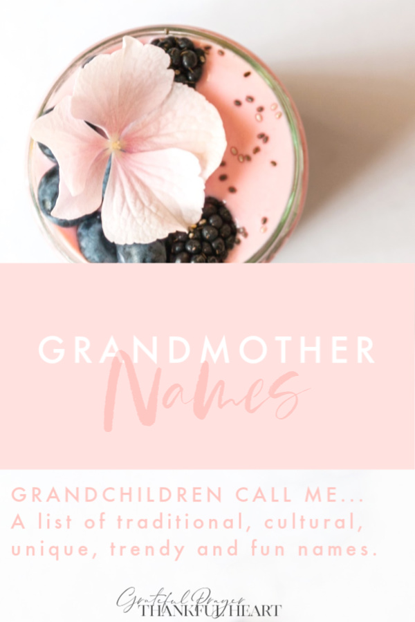 What do your grandchildren call you? Is it a traditional name or a cute nickname? Trendy or cultural? Any name would sound sweet coming from a grandchild.