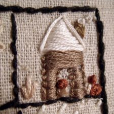 Embroidered Tiny one-inch Inchies Stitching Along