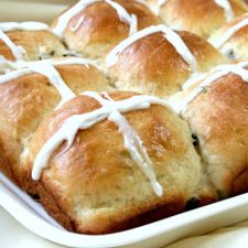 Hot Cross Buns for Easter using Dough made in Bread Maker