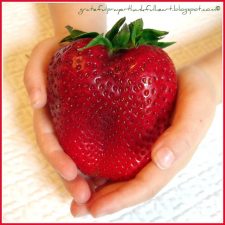 Giant Strawberry and Granola Parfait