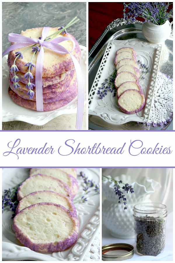 Buttery Lavender Shortbread Cookies with a lovely and unique hint of lavender and mint make these cookies extra special. Perfect with a cup of English Tea.