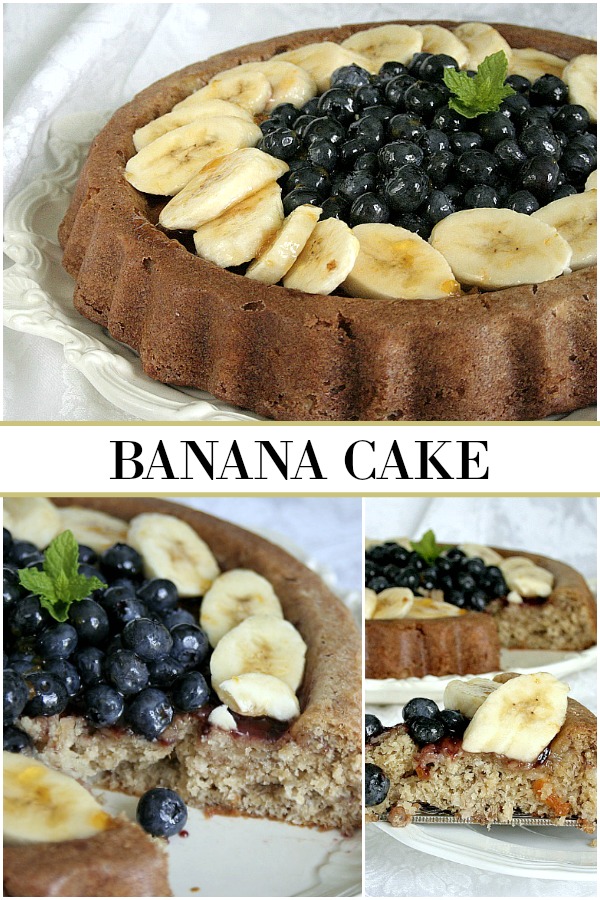 Banana Cake is a lovely cake that can be made in lots of different ways adding or omitting just the flavors you like. A perfect dessert for any occasion.