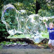 Giant Bubbles Fun Summer Activity with Grandchildren