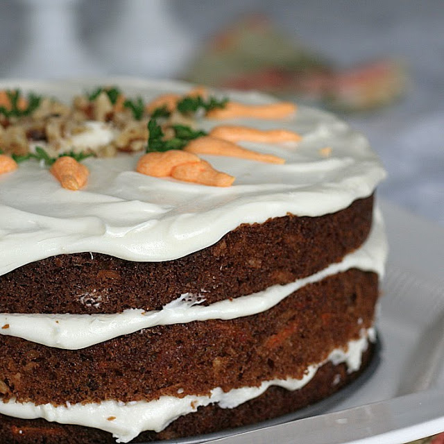Kay's Carrot cake with cream cheese frosting