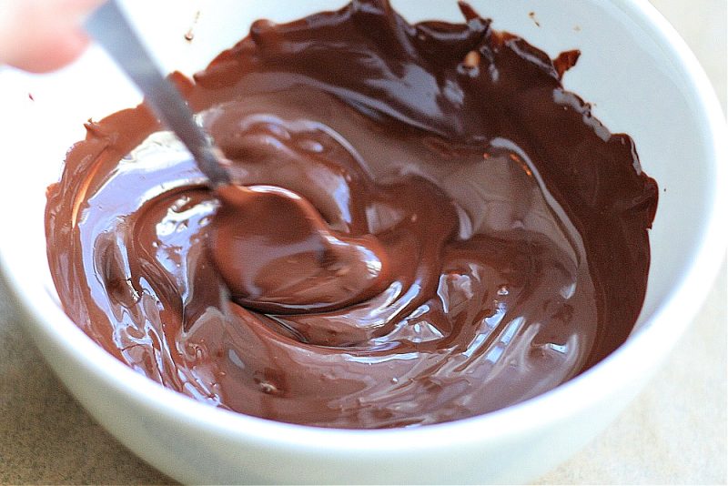 melted Ghirardelli chocolate