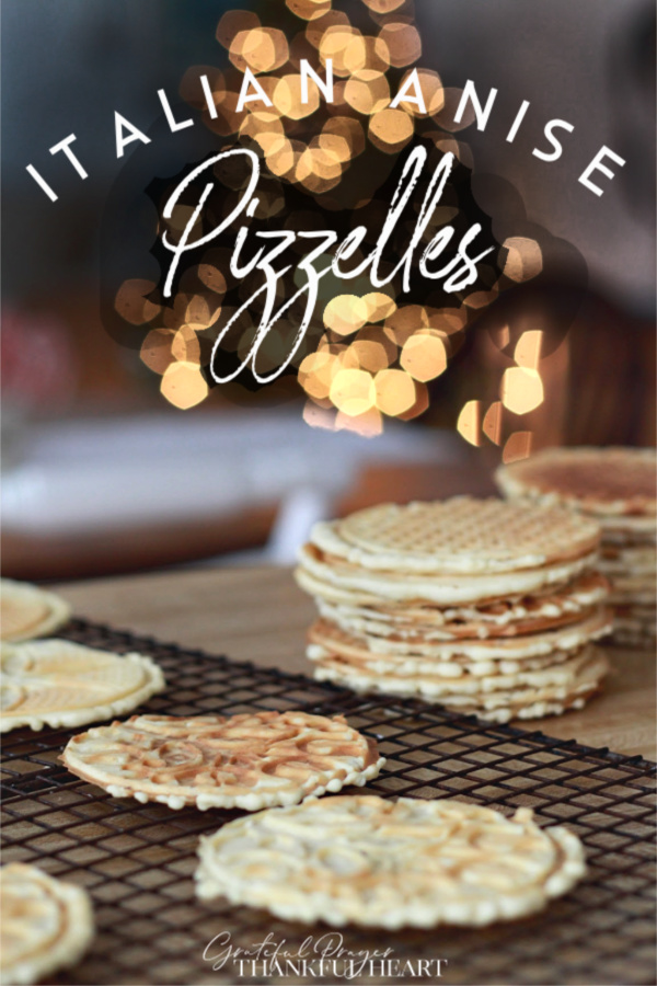 Oh, the amazing pop of flavor of anise in this crisp and buttery Italian wafer cookie. An easy recipe made with a pizzelle maker for your Christmas cookie tray or dessert table.