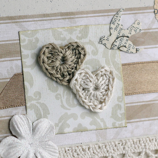 Quick and easy, tiny crocheted hearts can be used to embellish crafts and greeting cards for Valentine's Day, Mother's Day and Birthday gifts