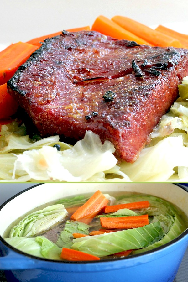 Making corned beef brisket is a tradition for St. Patrick's Day dinner. Follow the easy cooking directions on the package but take it one step further. Corned beef brisket with a mustard glaze adds a subtle sweetness and a nice browned top on the meat.