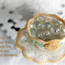 From the Linen Chest ~ Crocheted Teacup & Saucer