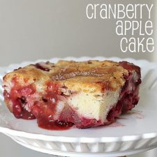 Easy Cranberry and Apple Cake