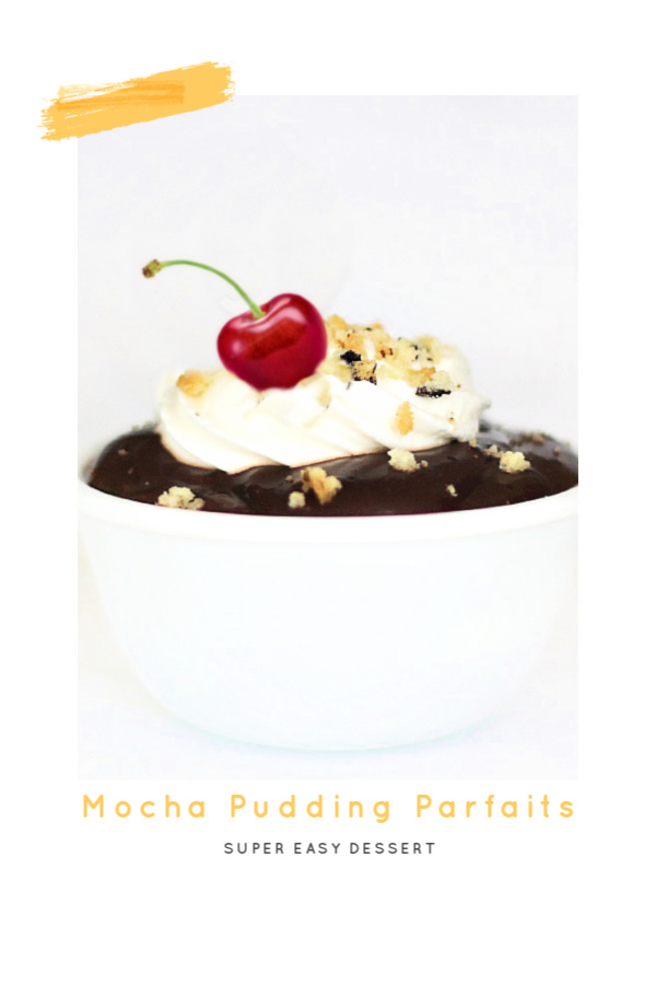 Easy recipe for chocolate mocha pudding parfaits are a snap to mix up, taste delicious and low calories too. Perfect and satisfying treat when dieting.