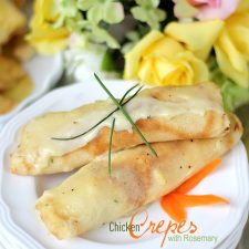 Crepes and Chicken with Rosemary