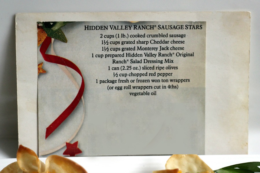 Easy recipe for Hidden Valley Sausage Stars. Popular appetizer for parties, holidays and even Super Bowl festivities. 