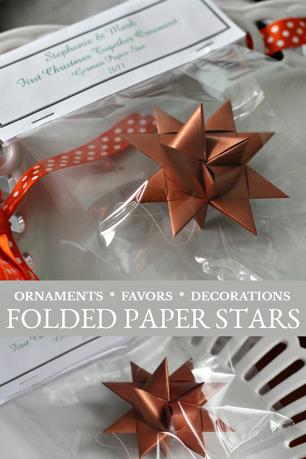 Paper folded German stars are easy to make with this step-by-step video tutorial. Also called Frobel or Moravian stars, you will want to make dozens!