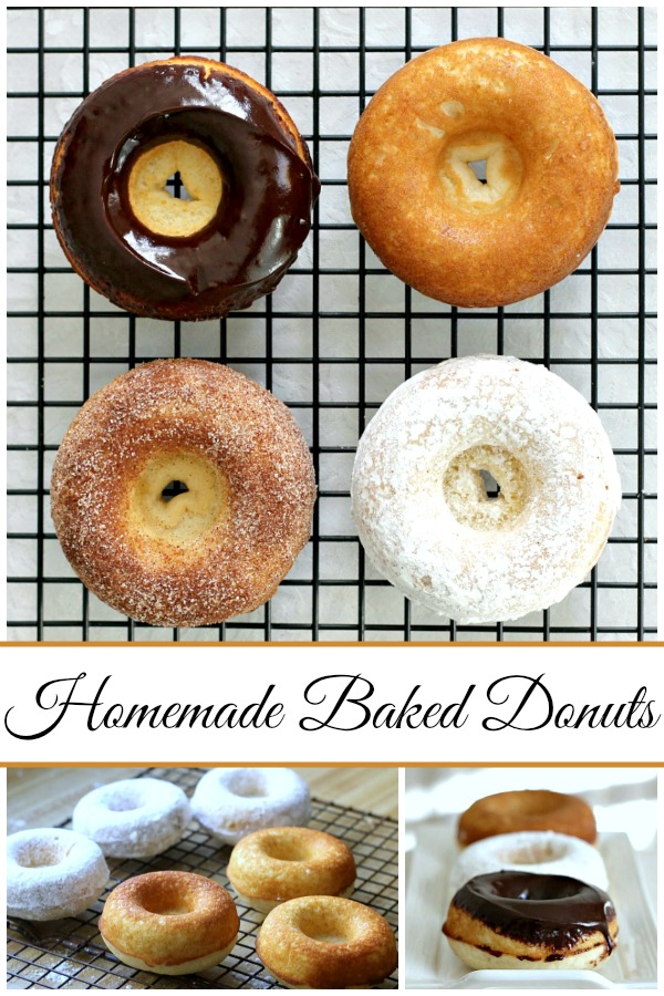 Debate remains as to how to spell these circular wonders of dough with the hole in the center. Spell "donut" or "doughnut", there is no debate about enjoying homemade, baked donuts. The only decision is whether to choose frosted, rolled in cinnamon sugar, confectioners' sugar or a perfectly plain doughnut. Skip the frying with this easy baked version.