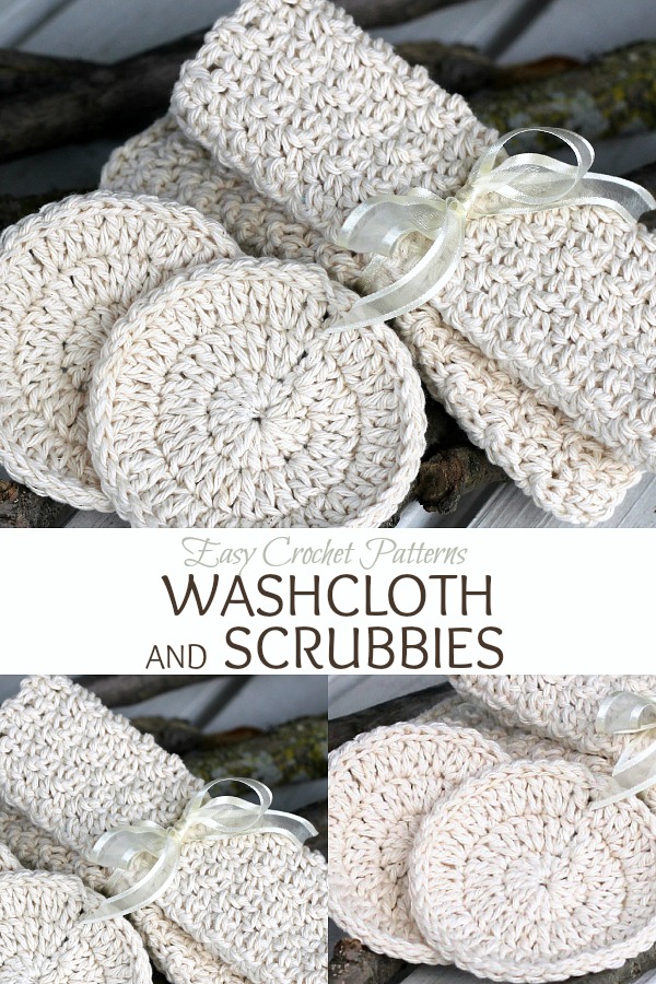 You will love the softness and durability of a handmade washcloth and scrubbies. Easy crochet pattern that works up quickly. Great in the kitchen too. Make extra for thoughtful birthday, Mother's Day and holiday gifts.