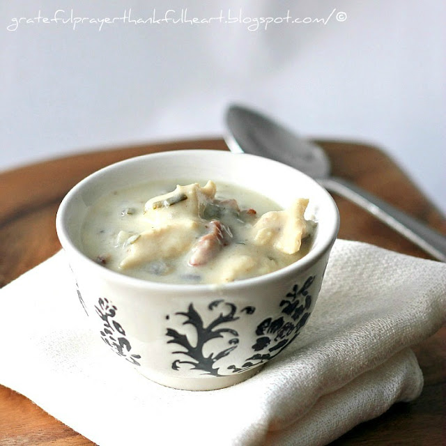 Creamy and delicious Turkey Wild Rice Soup is a favorite, especially during the holidays. Filled with chunks of turkey (or chicken), it is thick and hearty.