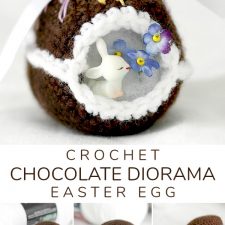 Crochet Chocolate Diorama Easter Egg
