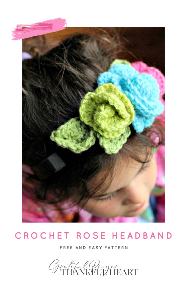 Make the cutest headbands for your little girl covered in roses. Free and easy pattern to crochet rosettes for crafting. Make in pretty colors to match an outfit, a season or occasion. 
