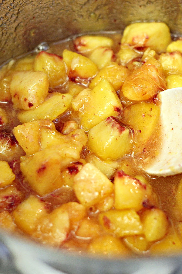 Peach chutney is a sweet condiment with a mild kick. An easy recipe, it is great served with cheese as an appetizer and great on grilled chicken, pork chops, grilled cheese or deli sandwiches. 