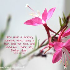 Think on These Things ~ Remembering Mommy