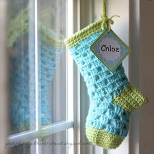 Lined Crochet Stocking for Chloe