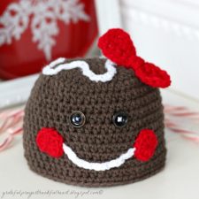 Crochet Gingerbread Hat