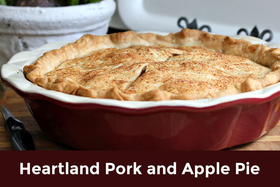Pork and apple pie dinner entree