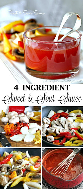 Kick up roasted pork and poultry with easy, 4-ingredient sweet and sour sauce. Serve this tasty condiment on the side to spoon over meat for lots of flavor.