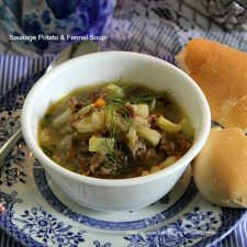 Sausage Potato & Fennel Soup and an Easy Tablescape