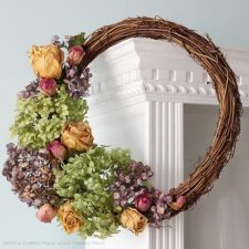 DIY Dried Hydrangea Wreaths