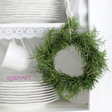 Rosemary Wreath and Rosemary Parmesan~Crusted Pork Chop Dinner