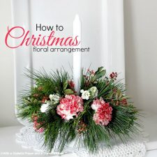 Floral Christmas Centerpiece