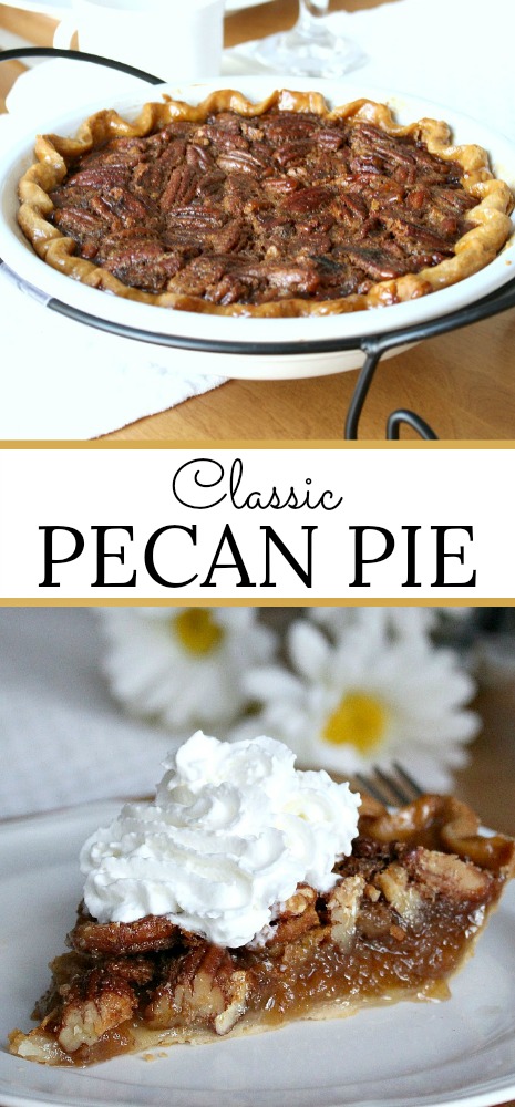 Very easy recipe for Classic Pecan Pie that take little time to prepare. Delicious anytime of year but especially nice for Thanksgiving.