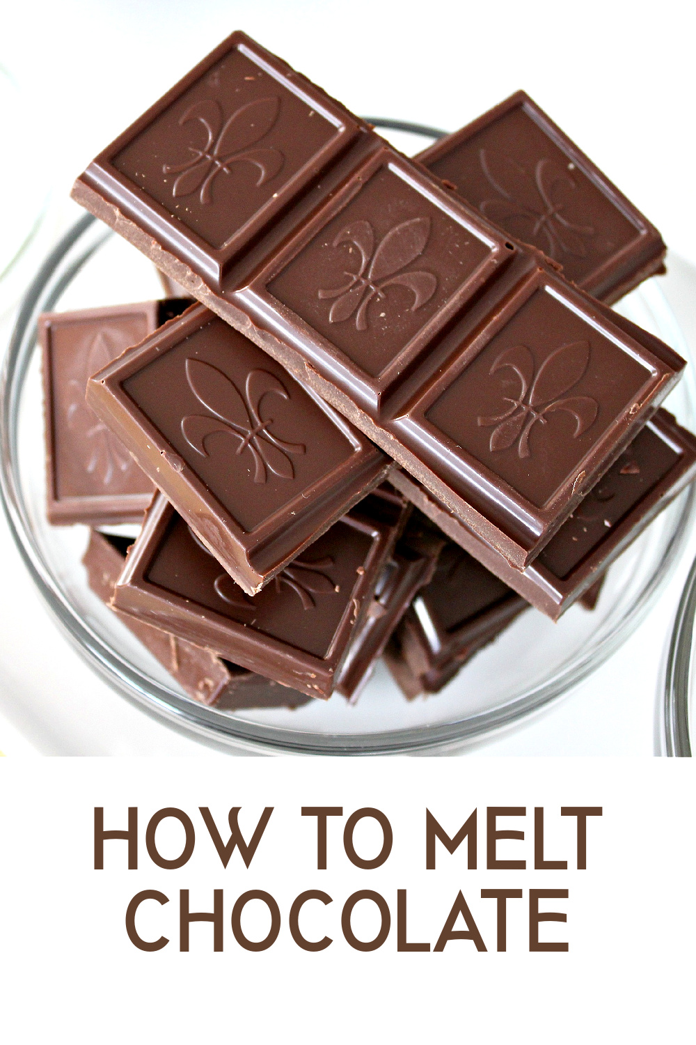How to melt chocolate for Cream Cheese Chocolate Truffles