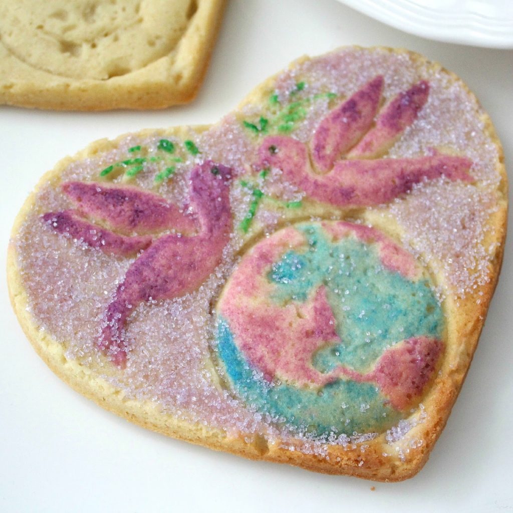 Heart shaped mold sugar cookie