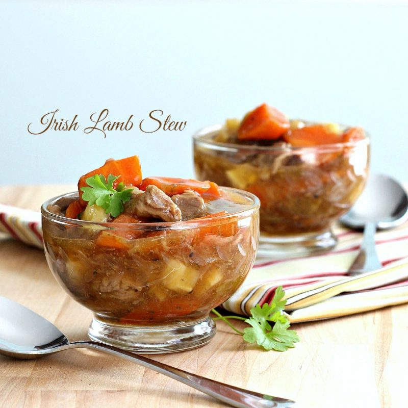 Instead of the usual St. Patrick's Day dinner of corned beef and cabbage, try Irish Lamb Stew. Brimming with leeks, carrots, parsnips and flavored with dill it is a delicious meal. Thickened with cornstarch instead of flour, it is also gluten-free.