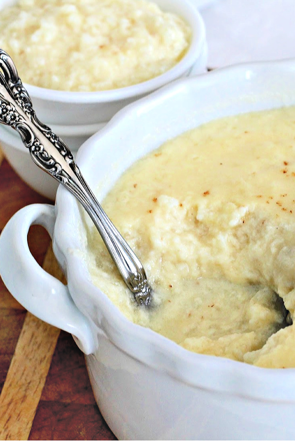 Three yummy and different creamy rice pudding recipes for baked, and cooked with condensed milk. A lovely, anytime dessert.