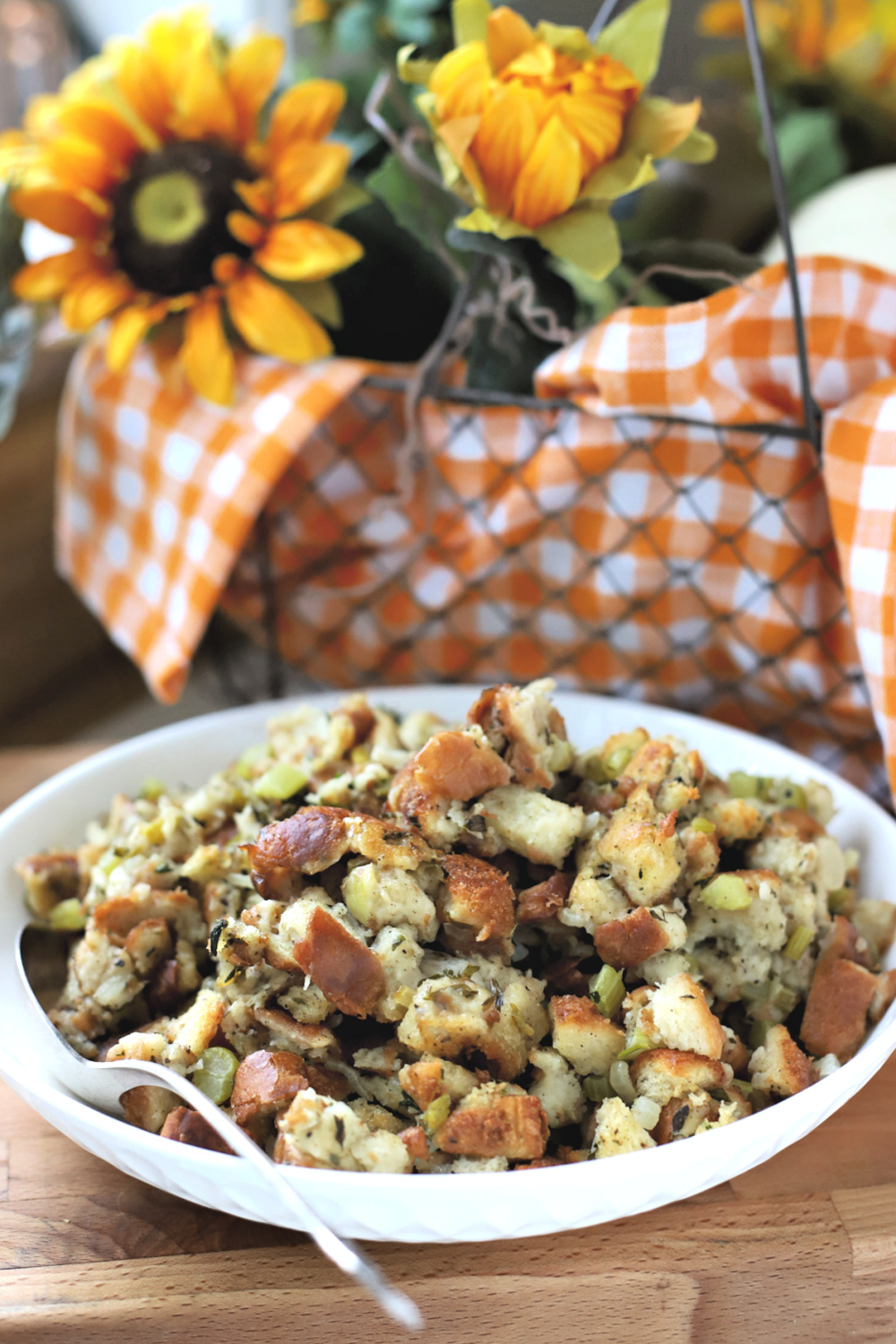 Whether you call it stuffing or filling, this easy recipe for Old Time Stuffing is full of flavor and a perfect side to compliment your Thanksgiving day turkey dinner.