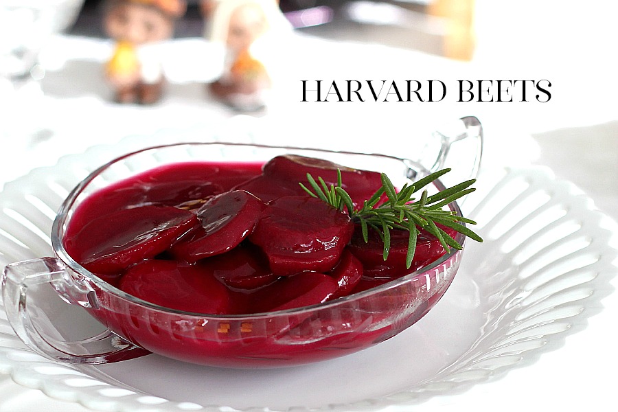 Super easy recipe for classic Harvard Beets. Enjoy this old-fashioned vegetable side dish for your Thanksgiving or holiday dinner.