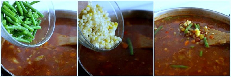 Easy and delicious recipe for old fashioned beef vegetable soup that freezes well. Lots of veggies, chunks of beef and tender pasta is perfect served with buttermilk biscuits. 