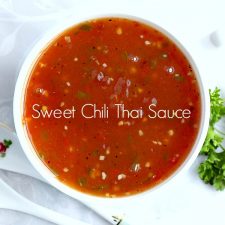 Sweet Chili Thai Sauce with Shrimp Appetizer