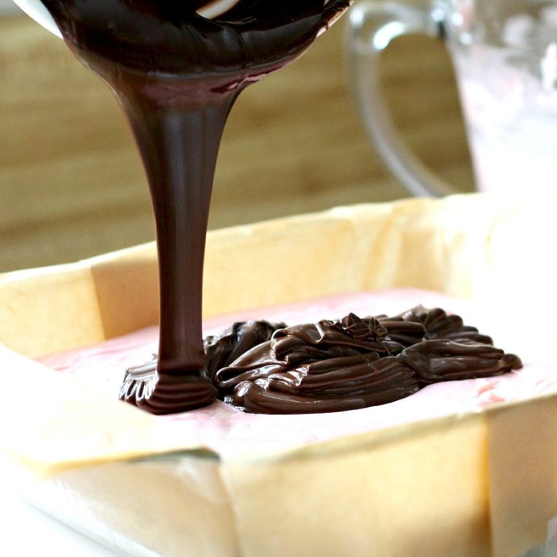 Cherry Fudge with Dark Chocolate is decadent with bits of dried cherries and topped with dark chocolate. Something this amazing should be difficult to make but not so with this easy recipe. Make a batch for someone you want to impress this Valentine's Day.