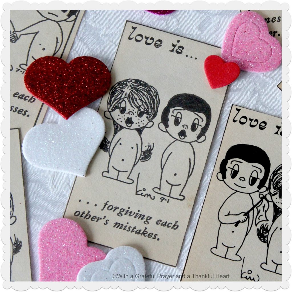 Sweet Love is... comic strip drawings created by Kim Grove Casali of New Zealand and saved in a scrap book from the mid-1970's.