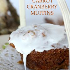 Sweet Carrot & Cranberry Muffins