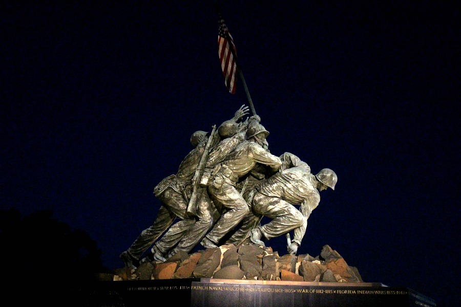 If visiting Washington, DC, find time to visit the US Marine Corps War Memorial Iwo Jima. 