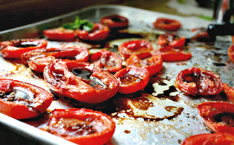 Roasted tomato Capresse salad recipe