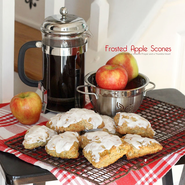 Frosted Apple Scones.