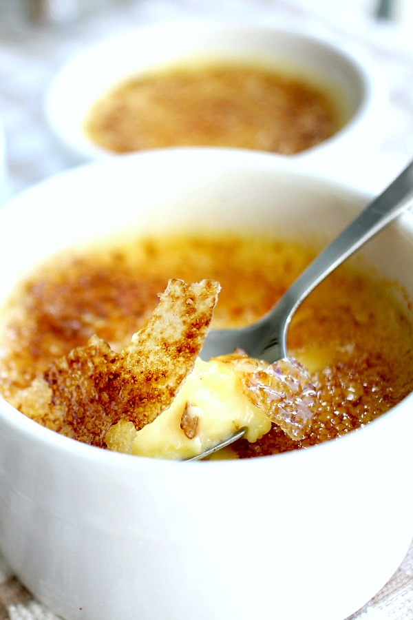 Delicious Creme Brulee is an amazing French dessert that looks difficult. It is not! Easy how-to learned in a Paris Cooking class shows you how.