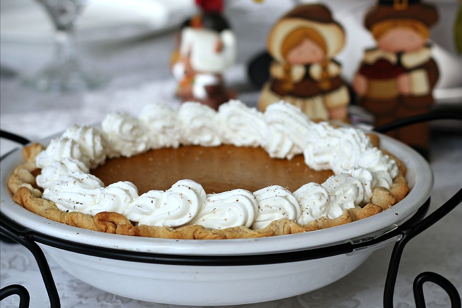 Famous Libby's Pumpkin Pie recipe is so easy and it makes two delicious pies! A Thanksgiving classic on your dessert table.